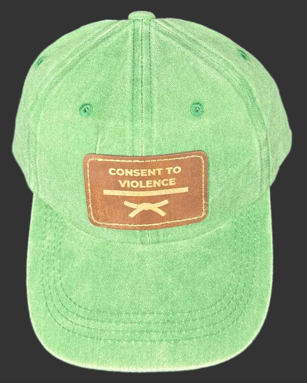 Funny BJJ Hat – Vintage Washed Cap with Leatherette Patch | Jiu Jitsu Cap