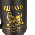 Personalized BJJ Dad Tumbler | Custom Kids Photo Engraved Tumbler – Personalized Laser Engraved BJJ Tumbler