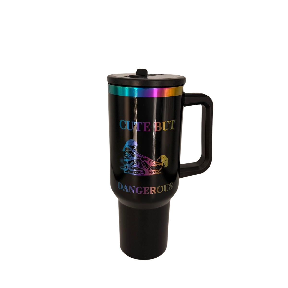 Cute but Dangerous – Personalized Laser Engraved BJJ Tumbler