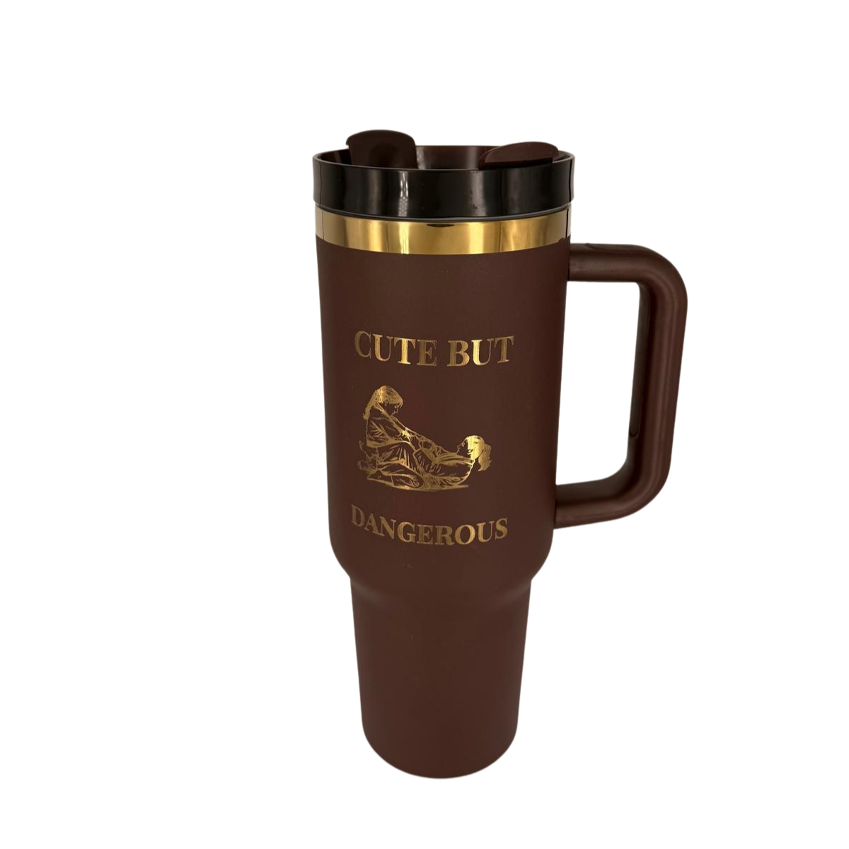 Cute but Dangerous – Personalized Laser Engraved BJJ Tumbler