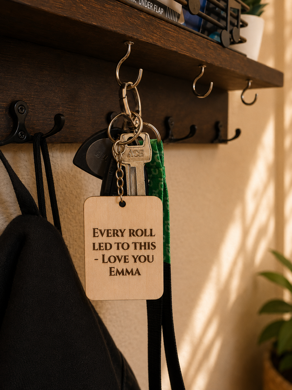Heel Hook Enthusiast & HR Concern – Personalized Laser Engraved Jiu Jitsu Keychain | Durable, Lightweight, Gift for Grapplers