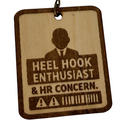 Heel Hook Enthusiast & HR Concern – Personalized Laser Engraved Jiu Jitsu Keychain | Durable, Lightweight, Gift for Grapplers
