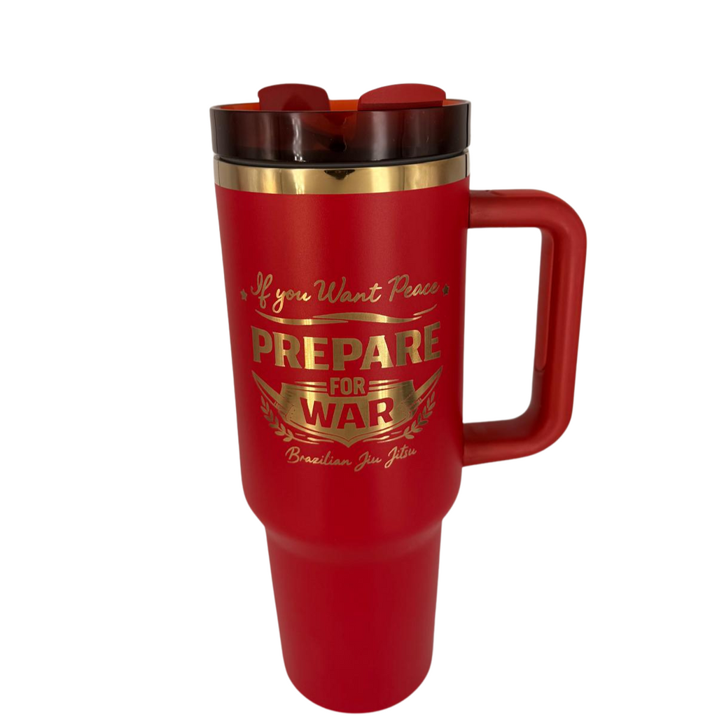 If You Want Peace Prepare for War Tumbler – Personalized Laser Engraved BJJ Tumbler