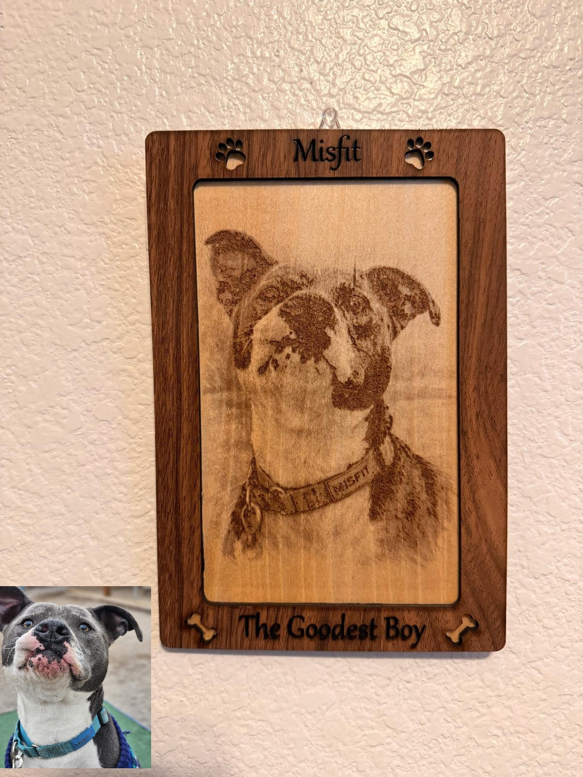Engraved Portrait, Laser Engraved Wood Photo, Personalized Photo