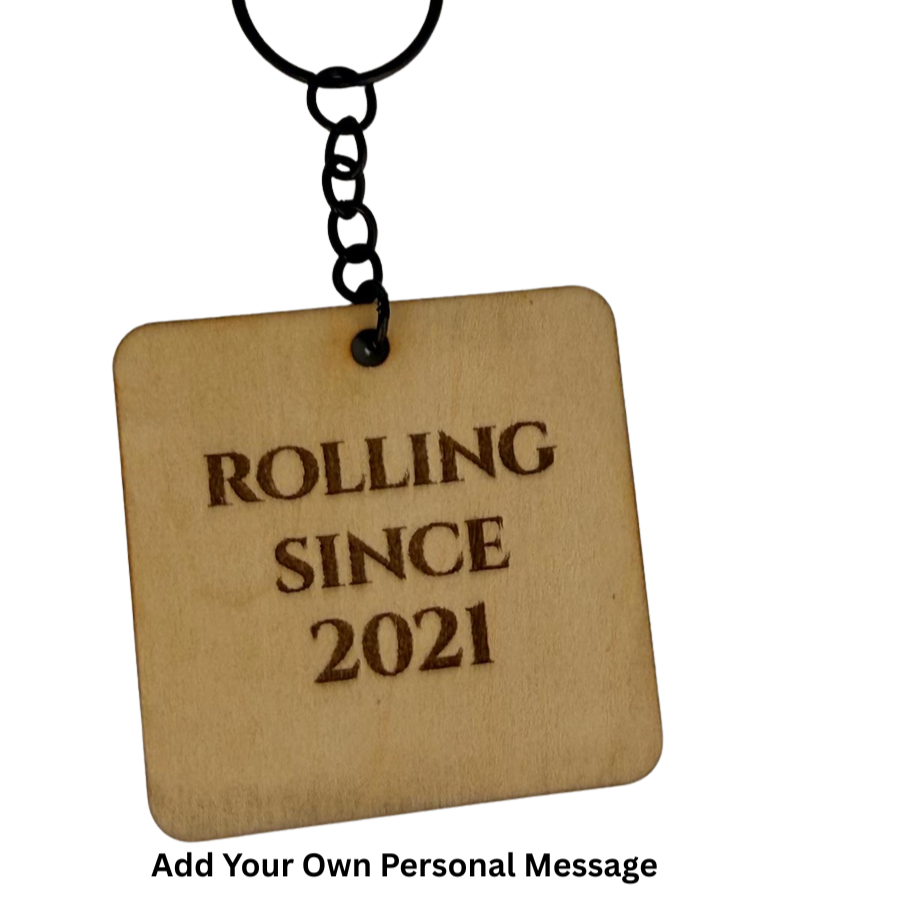 Murder Yoga - Weaponized Pajamas – Personalized Laser Engraved Jiu Jitsu Keychain | Durable, Lightweight, Gift for Grapplers