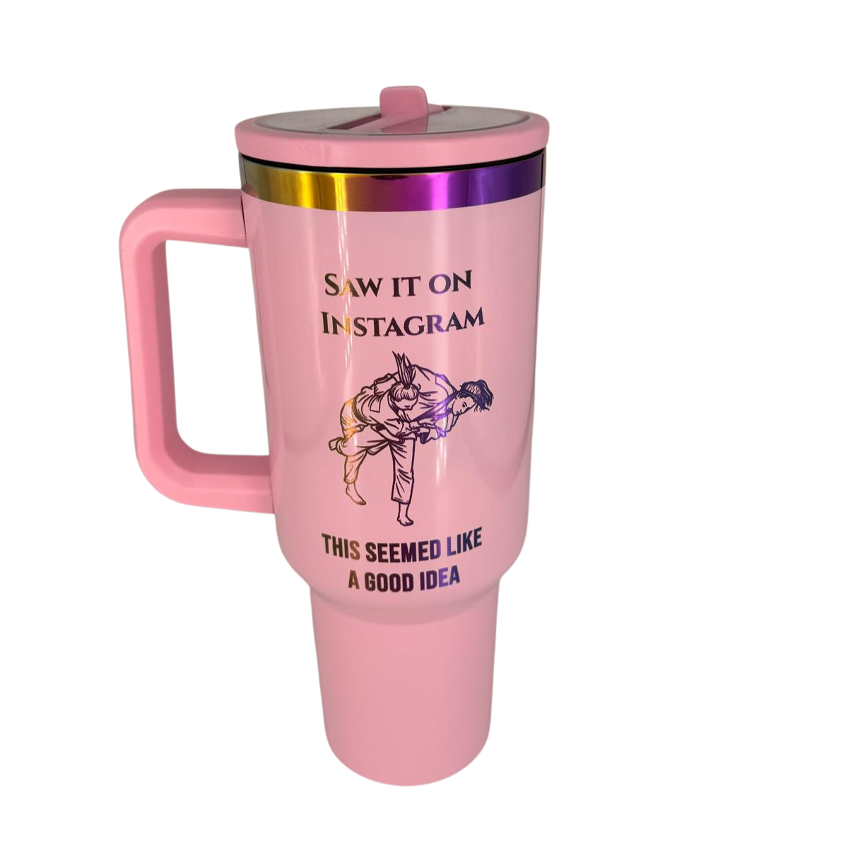 Saw it on IG this seemed like a good idea – Personalized Laser Engraved BJJ Tumbler