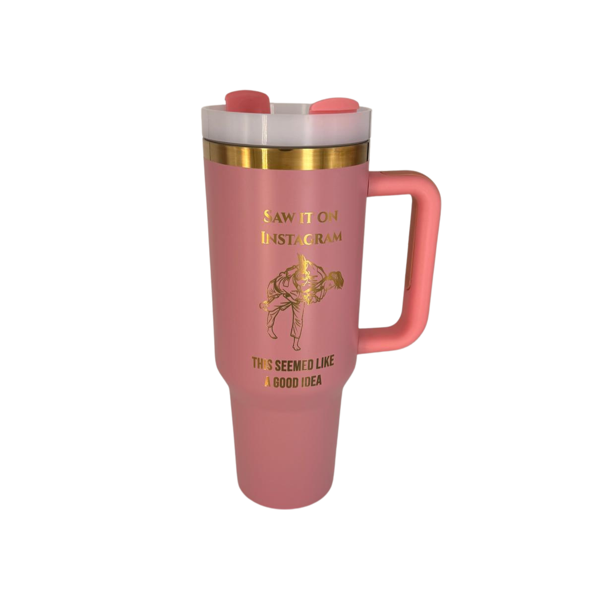 Saw it on IG this seemed like a good idea – Personalized Laser Engraved BJJ Tumbler