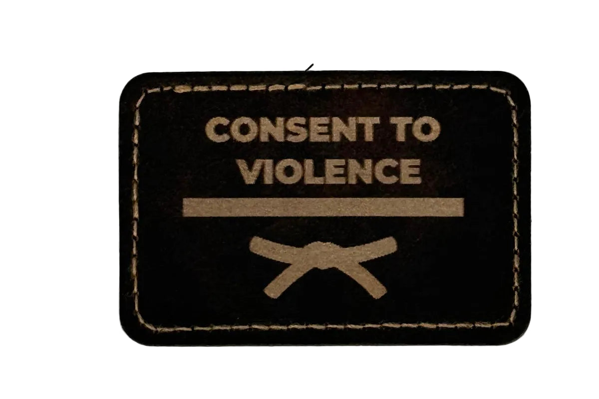 Funny BJJ Leatherette Patches – Iron-On Jiu Jitsu Patches for Hats & Clothing
