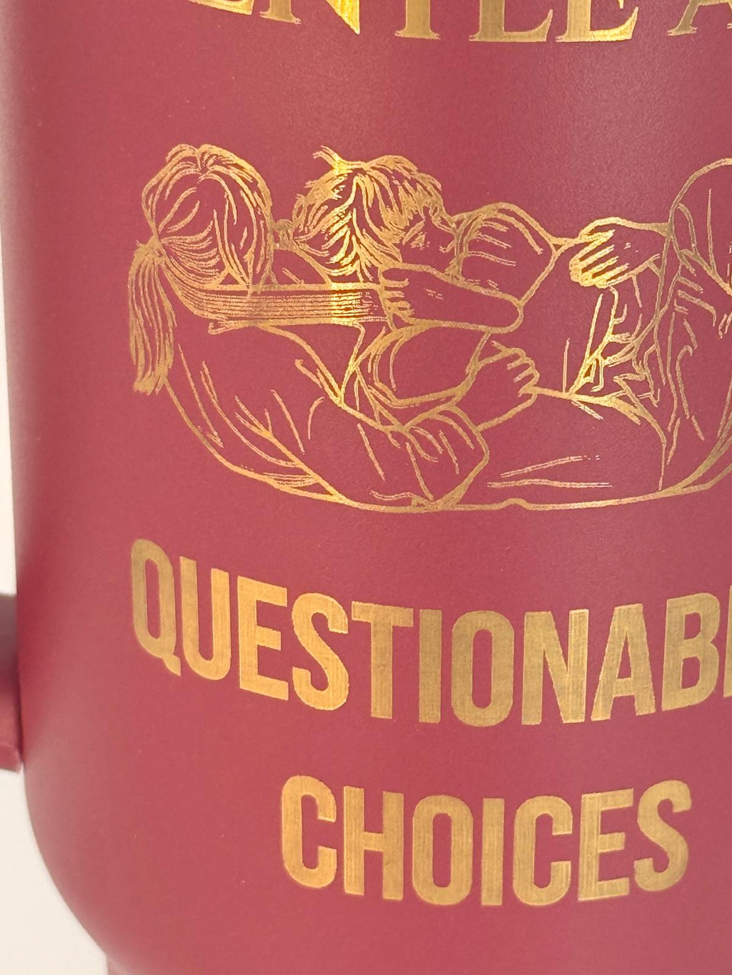 Gentle Art Questionable Choices Tumbler – Personalized Laser Engraved BJJ Tumbler