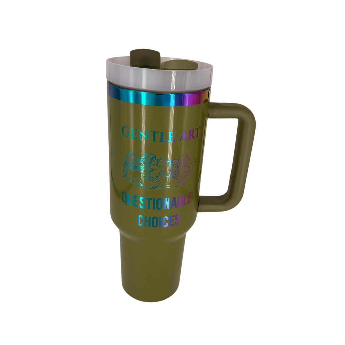 Gentle Art Questionable Choices Tumbler – Personalized Laser Engraved BJJ Tumbler