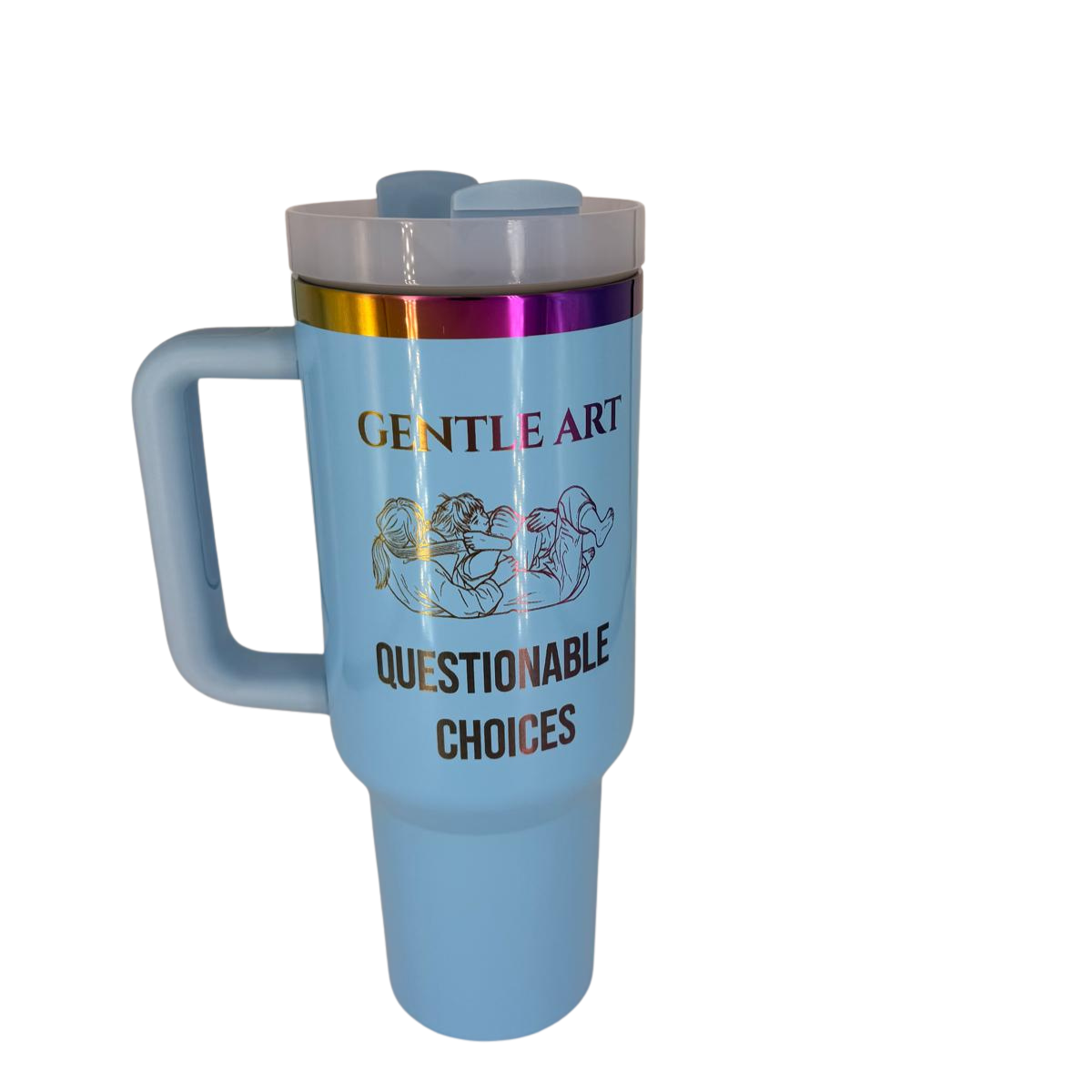 Gentle Art Questionable Choices Tumbler – Personalized Laser Engraved BJJ Tumbler