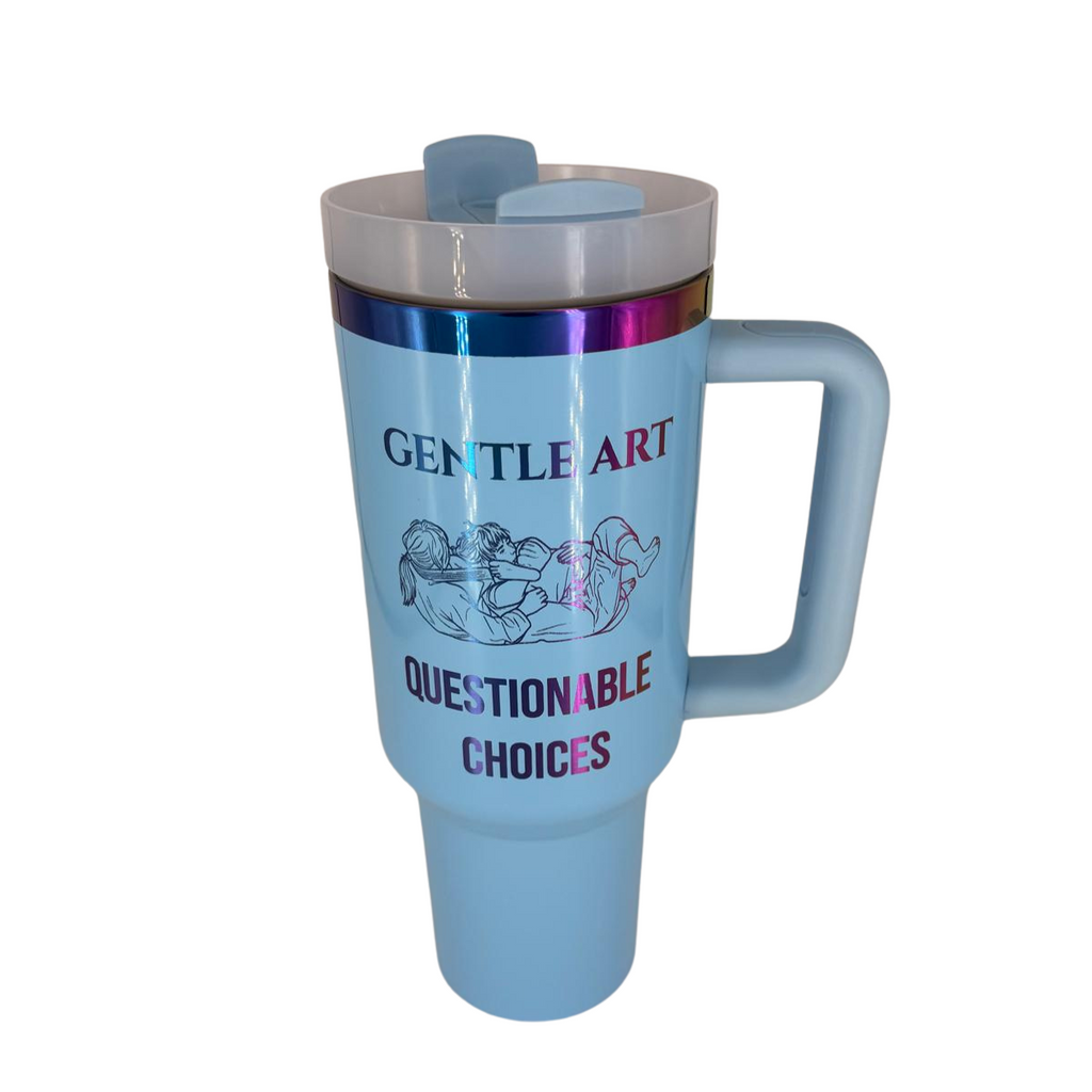 Gentle Art Questionable Choices Tumbler – Personalized Laser Engraved BJJ Tumbler