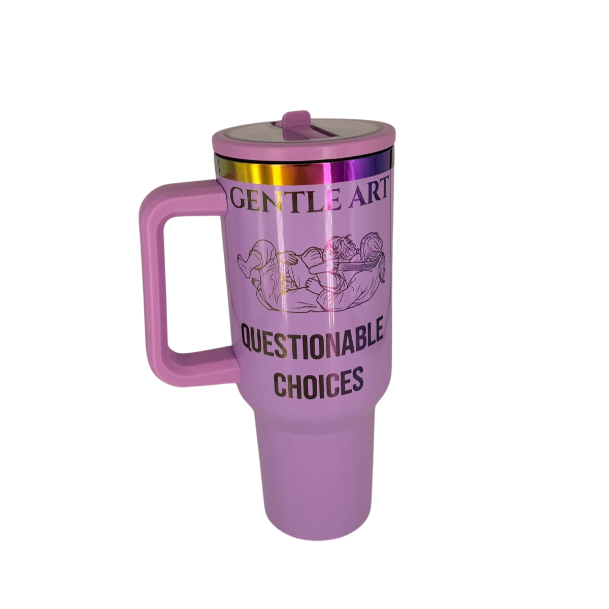 Gentle Art Questionable Choices Tumbler – Personalized Laser Engraved BJJ Tumbler