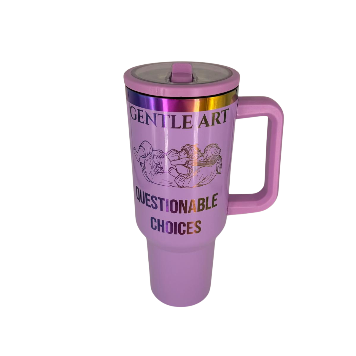 Gentle Art Questionable Choices Tumbler – Personalized Laser Engraved BJJ Tumbler