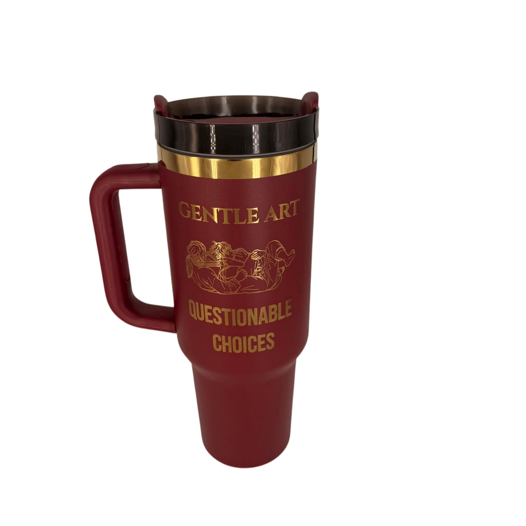 Gentle Art Questionable Choices Tumbler – Personalized Laser Engraved BJJ Tumbler