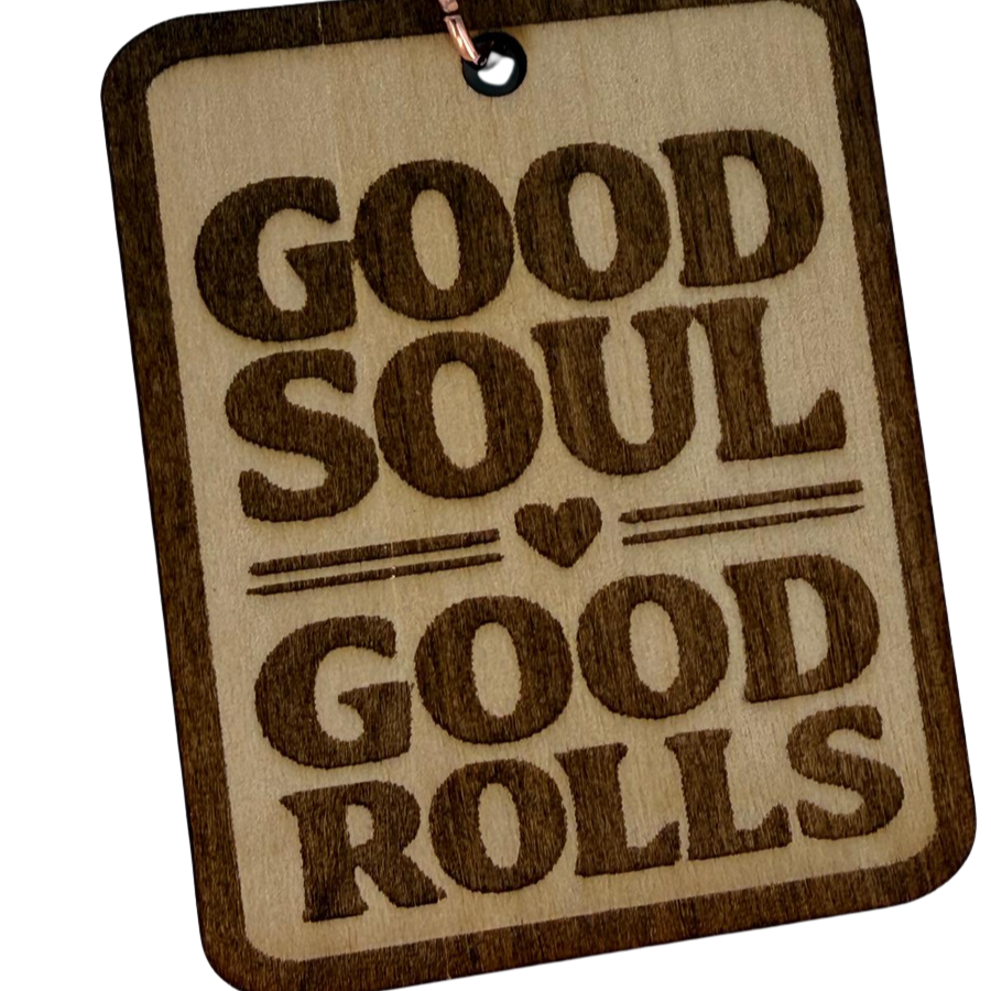 Good Soul Good Rolls Keychain – Personalized Laser Engraved Jiu Jitsu Keychain | Durable, Lightweight, Gift for Grapplers