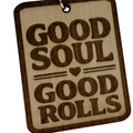 Good Soul Good Rolls Keychain – Personalized Laser Engraved Jiu Jitsu Keychain | Durable, Lightweight, Gift for Grapplers