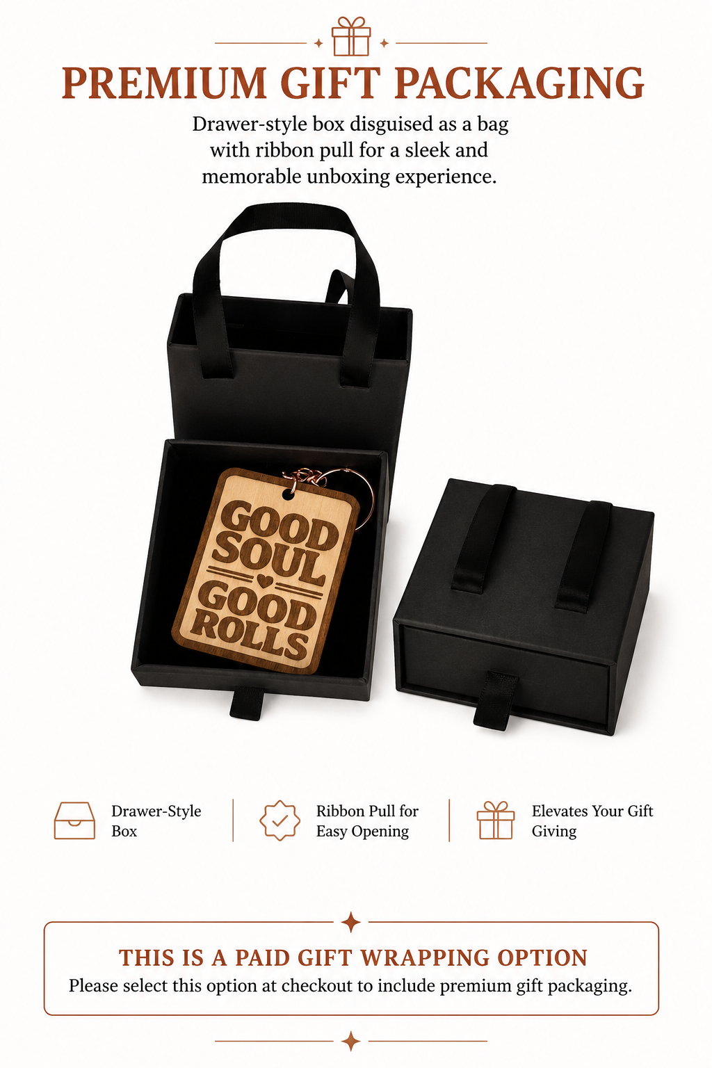 Good Soul Good Rolls Keychain – Personalized Laser Engraved Jiu Jitsu Keychain | Durable, Lightweight, Gift for Grapplers