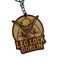 Leg lock goblin – Personalized Laser Engraved Jiu Jitsu Keychain | Durable, Lightweight, Gift for Grapplers