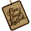 Live Laugh Leg Lock  – Personalized Laser Engraved Jiu Jitsu Keychain | Durable, Lightweight, Gift for Grapplers