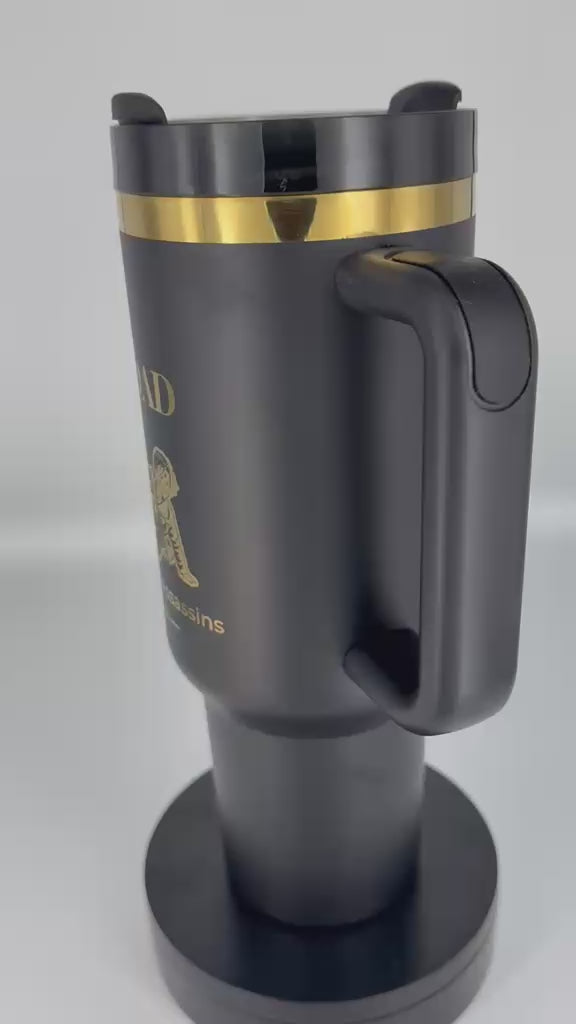 Personalized BJJ Dad Tumbler | Custom Kids Photo Engraved Tumbler – Personalized Laser Engraved BJJ Tumbler