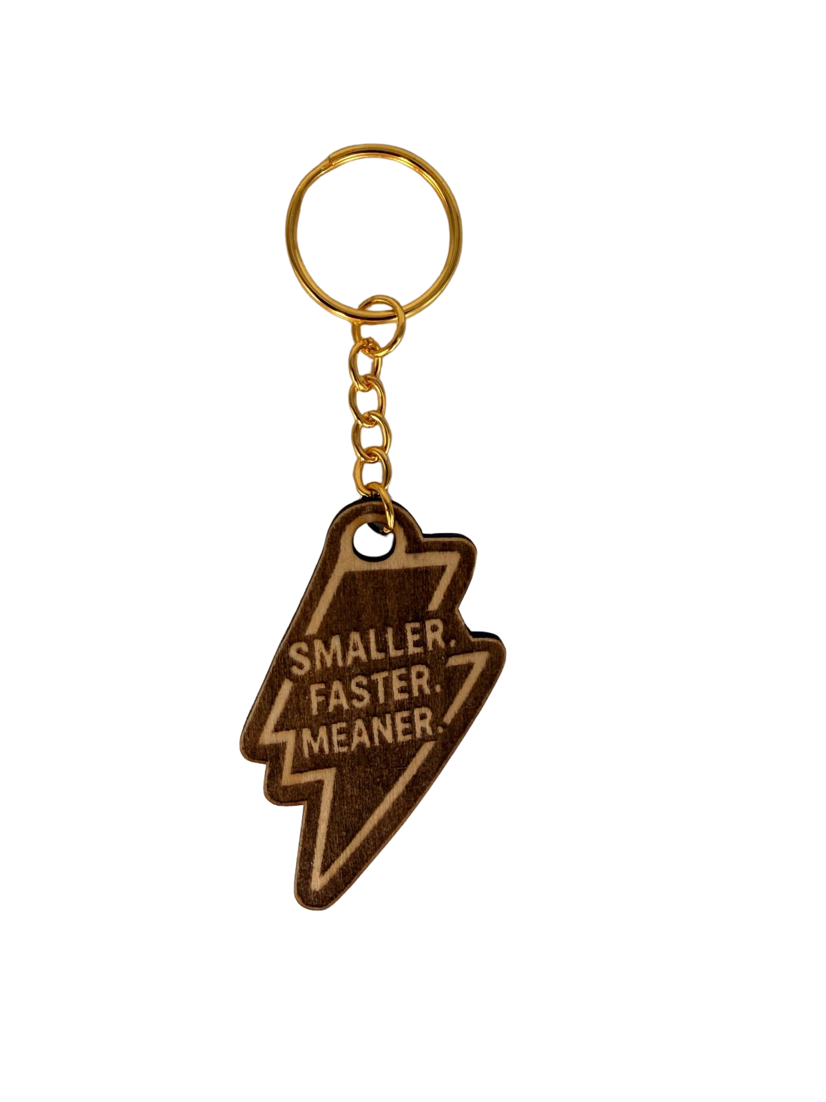 Smaller. Faster. Meaner. – Personalized Laser Engraved Jiu Jitsu Keychain | Durable, Lightweight, Gift for Grapplers